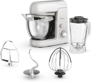 Robot Pâtissier Moulinex Bake Partner 1100 W , performance durable, kit d’accessoires
