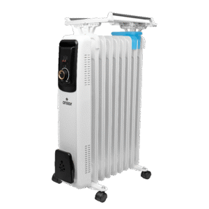 Radiateur Bain d’huile CRISTOR – 13  éléments -2600W-noir et blanc