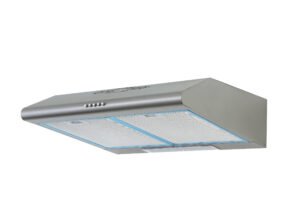 Hotte casquette CONDOR QUARTZ – 60 Cm- Filtre à Charbon – 320 m3/h – Silver