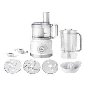 Robot De Cuisine CRISTOR Multi Fonctions -750 W- 2.3 L Bol – 1.5 L Blender – Blanc