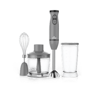 Bras Mixeur 3 en 1 CRISTOR Bras mixeur, Hachoir et Bras Fouet -500 W- 500 ML – Gris_noir