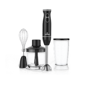 Bras Mixeur 3 en 1 CRISTOR Bras mixeur, Hachoir et Bras Fouet -500 W- 500 ML – Noir_Gris