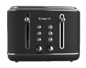 Grille pain – Rétro – 4 Tranches – 2300 W – Noir + Argent