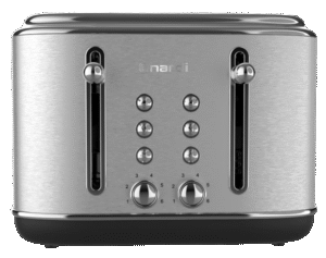 Grille pain – Rétro – 4 Tranches – 2300 W – Argenté