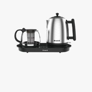 BOUILLOIRE 1,7L + THEIERE 2400W /NOIR_INOX