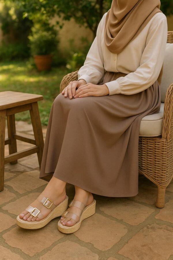 Sandales compensées transparentes (1) Sandales compensées transparentes (1)